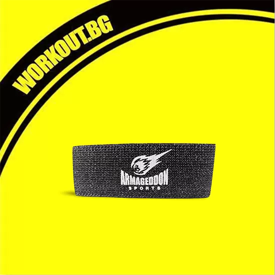 ARMAGEDDON Тренировъчен Ластик от Текстил за Тренировка на Крака - Черен