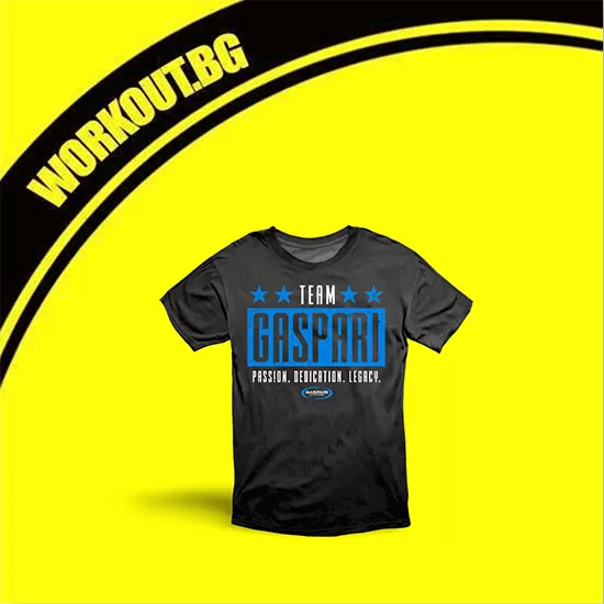 Gaspari Nutrition T-Shirt / Team Gaspari / Passion. Dedication. Legacy.