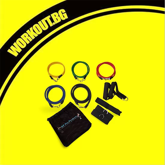 MP Sport Тренировъчен комплект ластици 11 части / Resistance Band Set