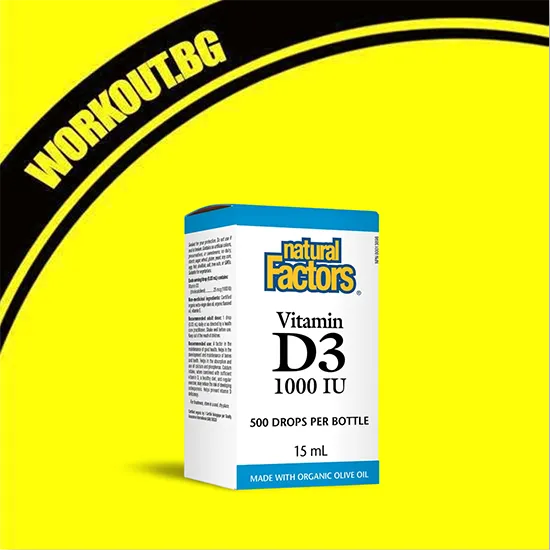 Natural Factors Vitamin D3 1000 IU Drops