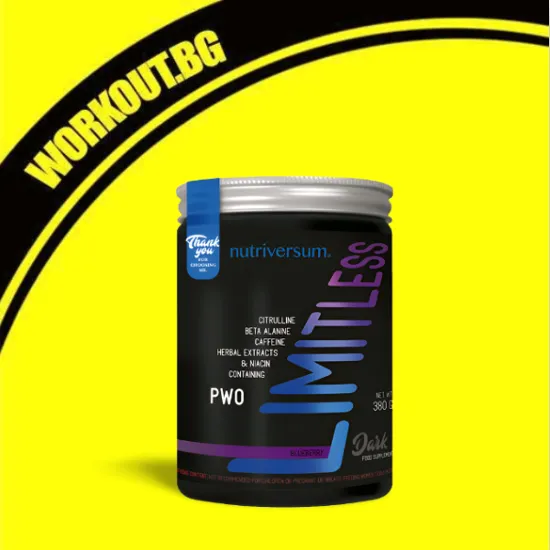Nutriversum Limitless Dark | Fat Burning Pre-Workout Formula