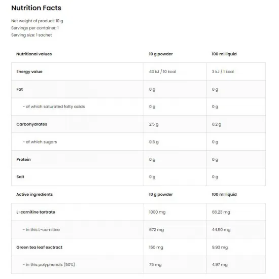 OstroVit Aqua Kick / Advanced Hydration with L-Carnitine & Green Tea