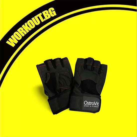 OstroVit Men's Training Gloves with Wristwraps / Мъжки тренировъчни ръкавици с накитници