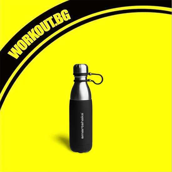 Smart Shake Retain Steel Bottle / Black-Silver